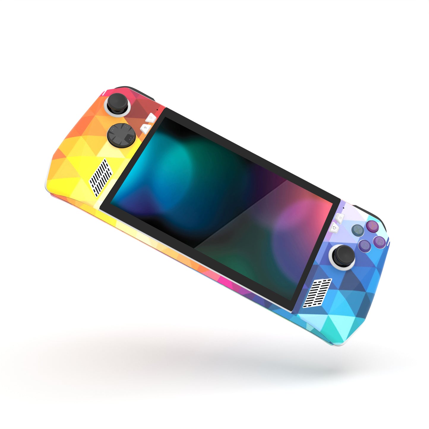 PlayVital Colorful Triangle Custom Stickers Vinyl Wraps Protective Skin Decal for ROG Ally Handheld Gaming Console - RGTM002 PlayVital