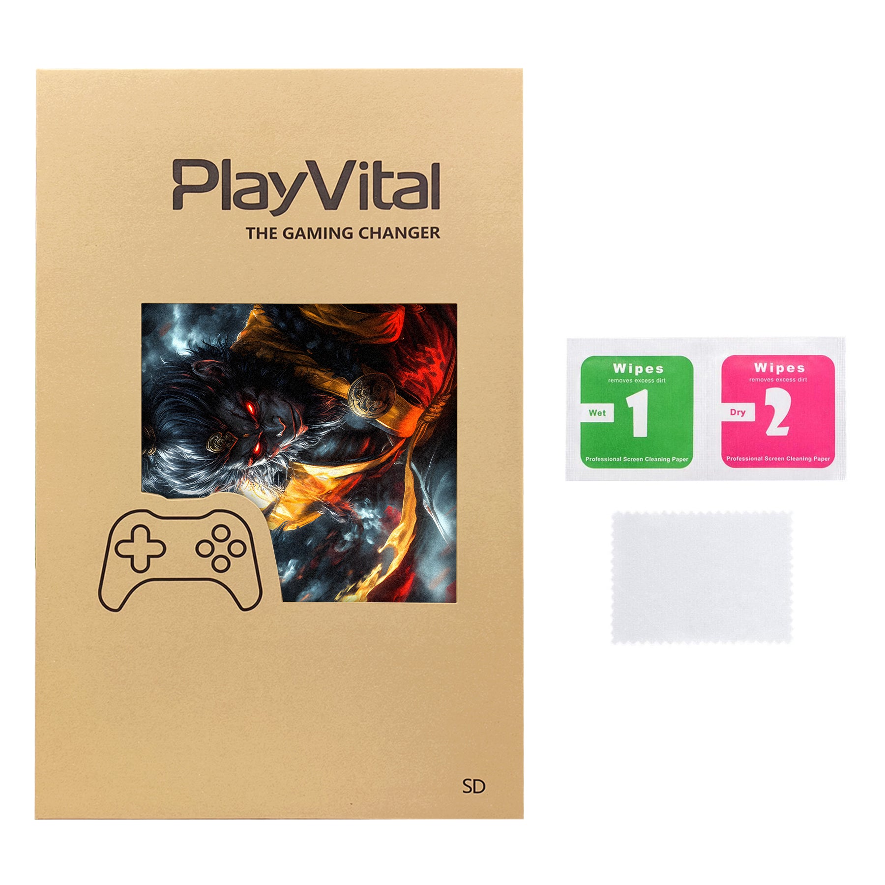 PlayVital Custom Full Set Protective Skin Decal for Steam Deck LCD & OLED - Cloudstorm Wukong PlayVital