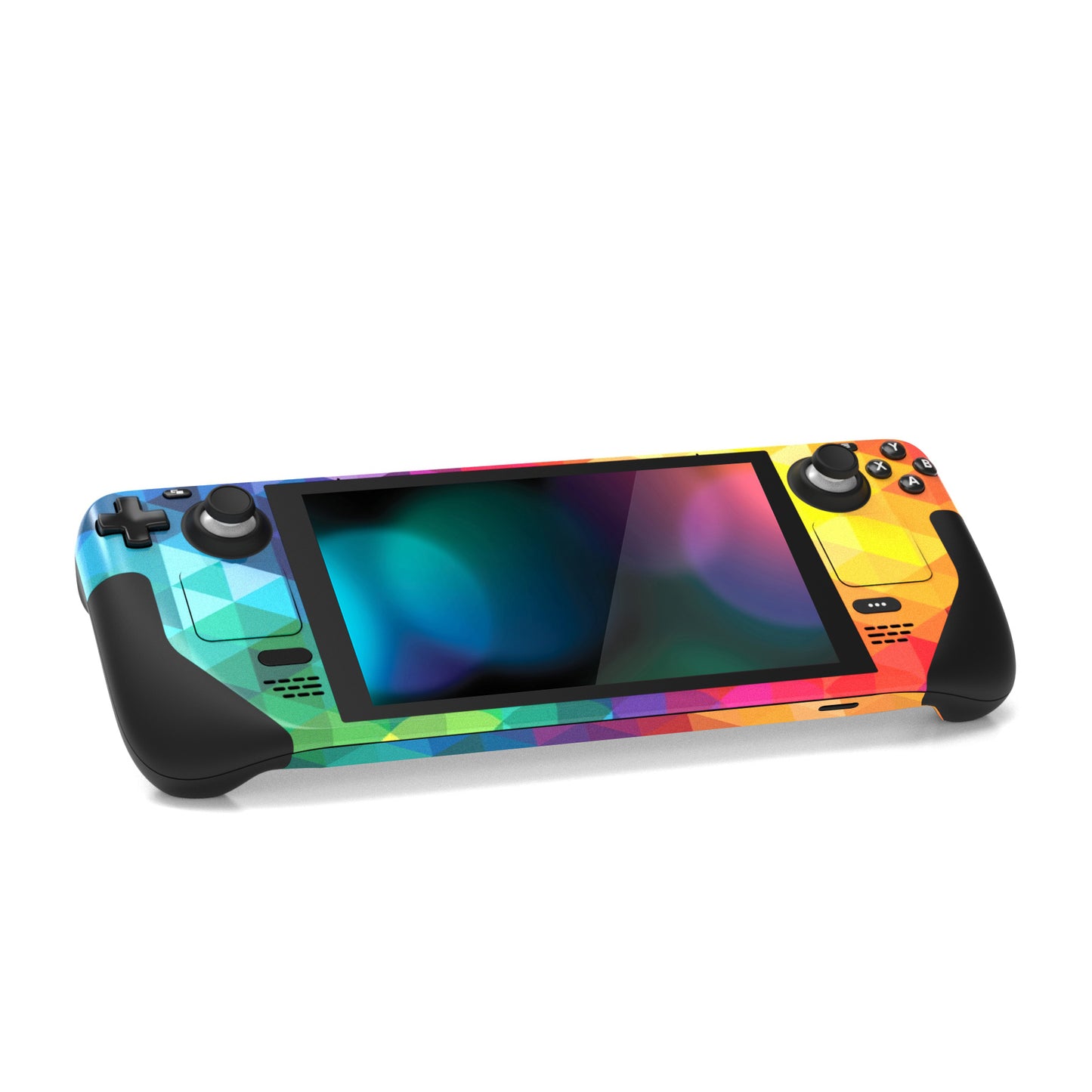 PlayVital Custom Full Set Protective Skin Decal for Steam Deck LCD & OLED -  Colorful Triangle - SDTM002G2 playvital