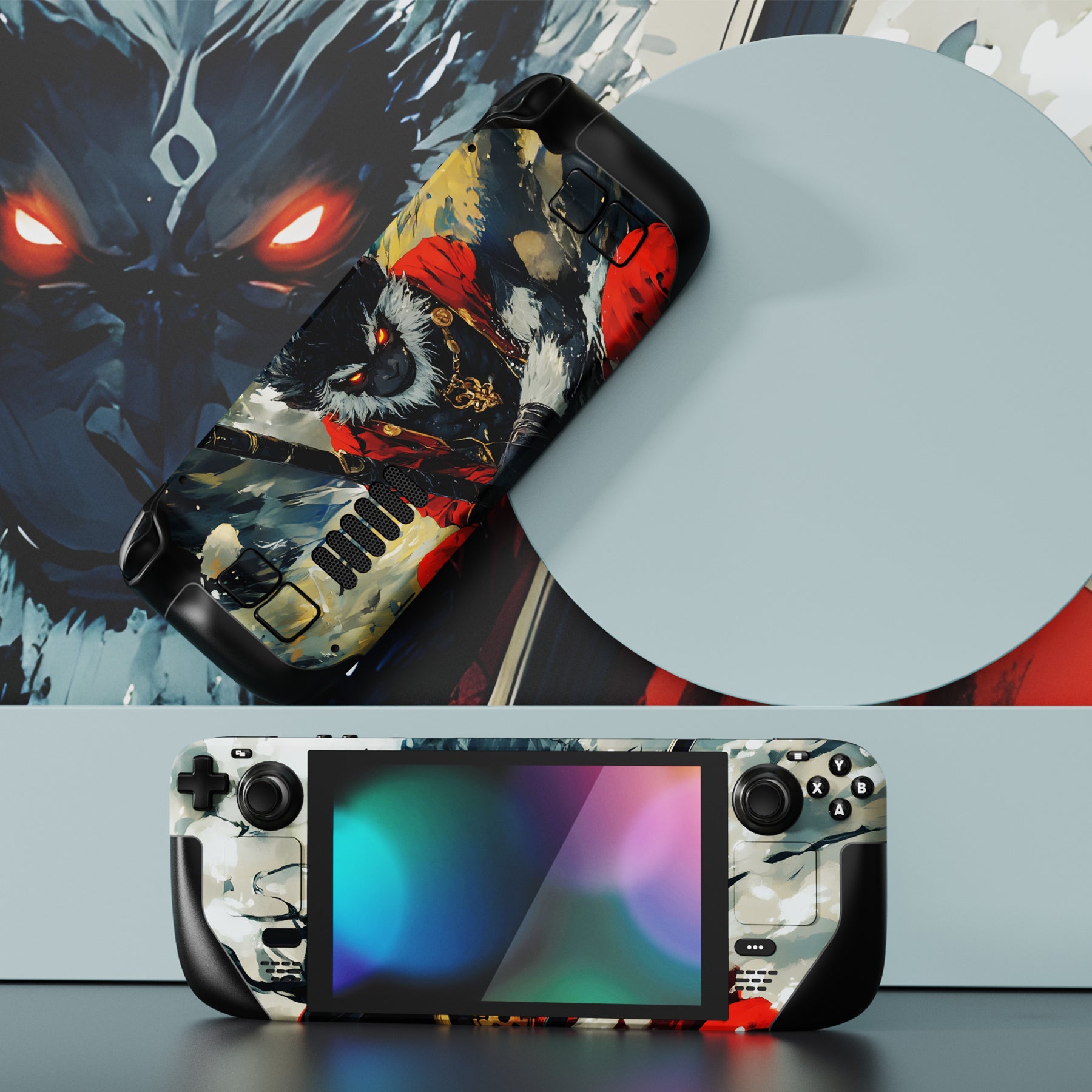 PlayVital Custom Full Set Protective Skin Decal for Steam Deck LCD & OLED - Fallen Wukong PlayVital