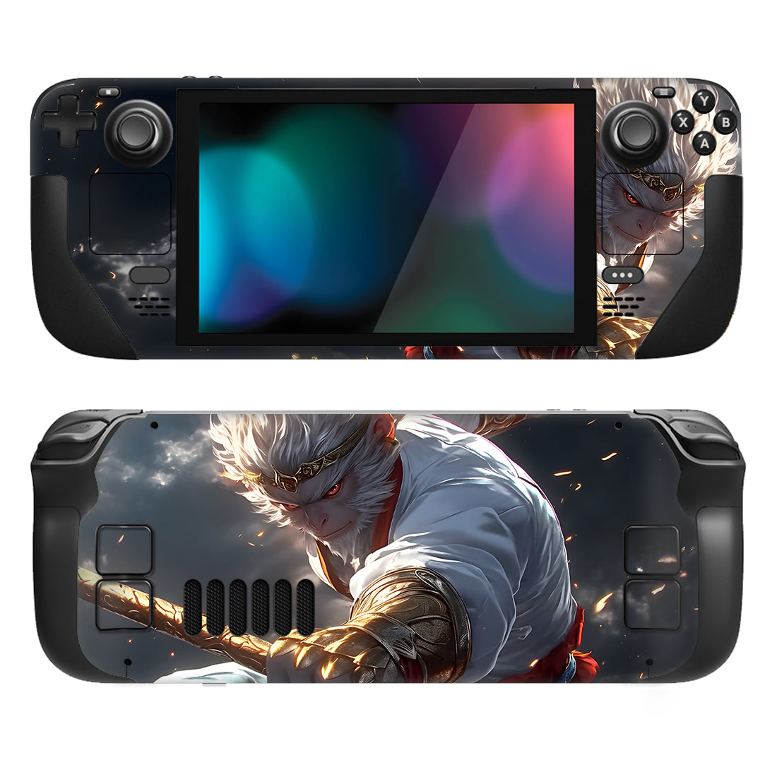 PlayVital Custom Full Set Protective Skin Decal for Steam Deck LCD & OLED - Sage Wukong PlayVital