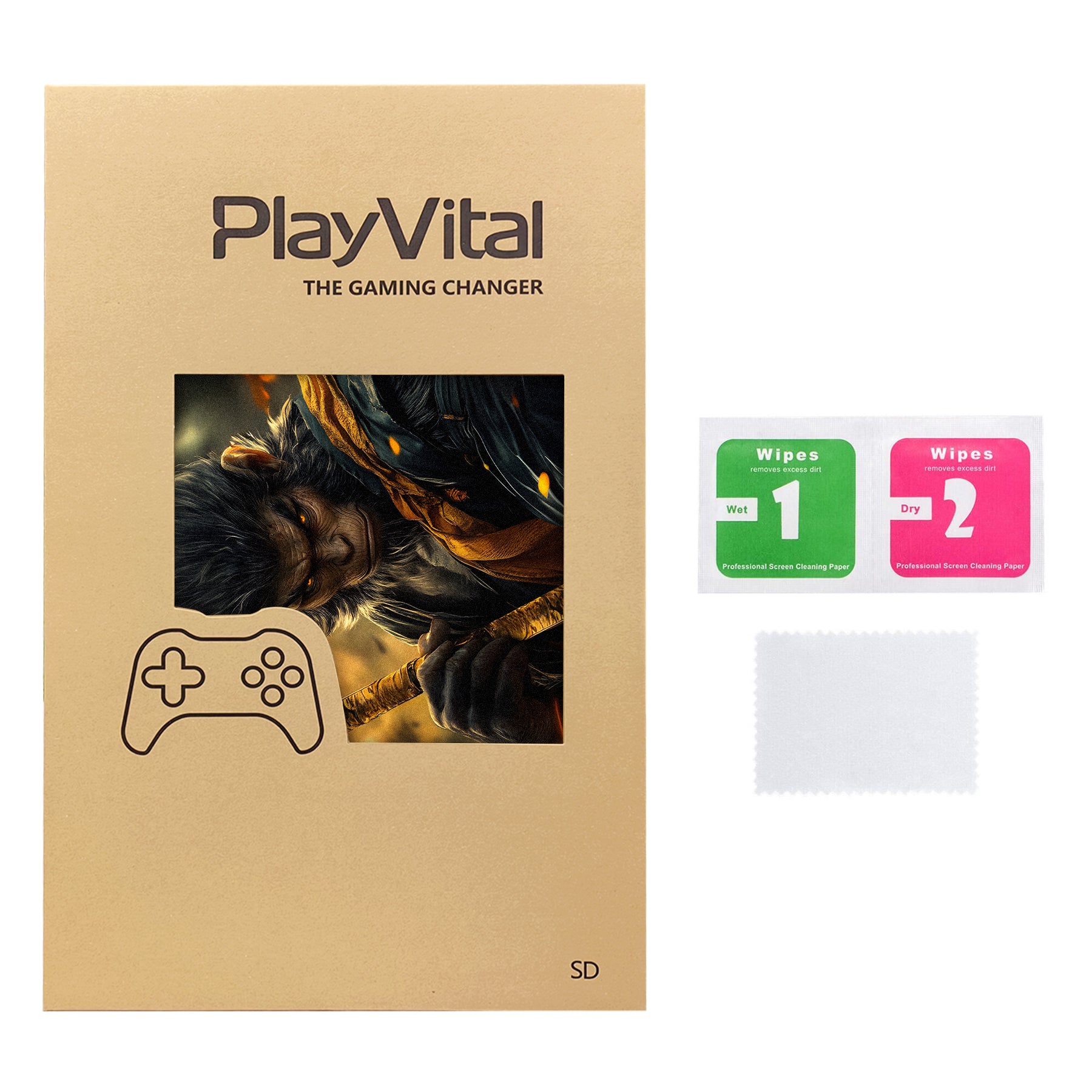 PlayVital Custom Full Set Protective Skin Decal for Steam Deck LCD & OLED - Wasteland Wukong PlayVital