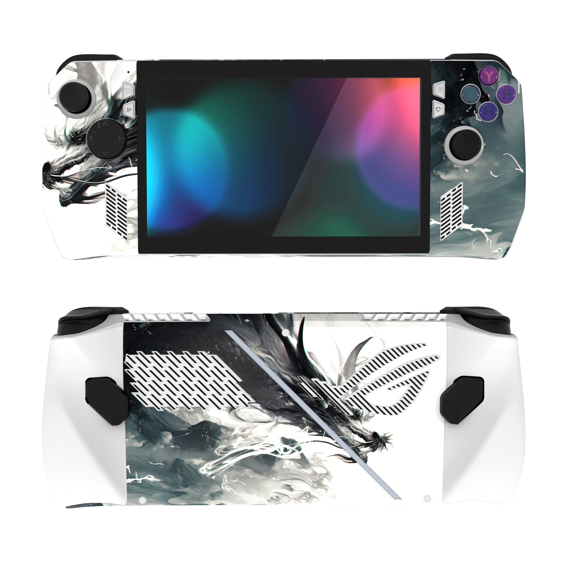 PlayVital Custom Stickers Vinyl Wraps Protective Skin Decal for ROG Ally Console - Ink Spirit Dragon - RGTM031 PlayVital