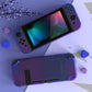 PlayVital Customized Dockable Hard Shell Protective Case for Nintendo Switch Console - Gradient Translucent Bluebell PlayVital