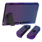 PlayVital Customized Dockable Hard Shell Protective Case for Nintendo Switch Console - Gradient Translucent Bluebell PlayVital