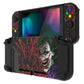 PlayVital Customized Dockable Hard Shell Protective Case with Colorful ABXY Direction Button Caps for Nintendo Switch Console - Clown Hahaha PlayVital