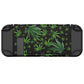 PlayVital Customized Dockable Hard Shell Protective Case with Colorful ABXY Direction Button Caps for Nintendo Switch Console - Green Weeds PlayVital