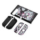PlayVital Customized Dockable Hard Shell Protective Case with Colorful ABXY Direction Button Caps for Nintendo Switch Console - Lovely Punky Bunny PlayVital