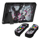 PlayVital Customized Dockable Hard Shell Protective Case with Colorful ABXY Direction Button Caps for Nintendo Switch Console - Lovely Punky Bunny PlayVital