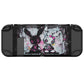 PlayVital Customized Dockable Hard Shell Protective Case with Colorful ABXY Direction Button Caps for Nintendo Switch Console - Lovely Punky Bunny PlayVital