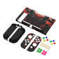PlayVital Customized Dockable Hard Shell Protective Case with Colorful ABXY Direction Button Caps for Nintendo Switch Console - Spider Armor PlayVital