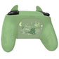 PlayVital Cute Demon Anti-Slip Silicone Grip Cover with Thumb Grips and Stickers for Nintendo Switch Pro Controller - Matcha Green PlayVital