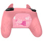 PlayVital Cute Demon Anti-Slip Silicone Grip Cover with Thumb Grips and Stickers for Nintendo Switch Pro Controller - Pink PlayVital