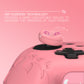 PlayVital Cute Demon Anti-Slip Silicone Grip Cover with Thumb Grips and Stickers for Nintendo Switch Pro Controller - Pink PlayVital