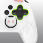 PlayVital Cute Demon Anti-Slip Silicone Grip Cover with Thumb Grips and Stickers for Nintendo Switch Pro Controller - White PlayVital