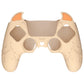 PlayVital Cute Demon Controller Silicone Case with Thumb Grips for PS5 Wireless Controller, Compatible with Charging Station - Orange - DEPFP007 PlayVital