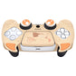 PlayVital Cute Demon Controller Silicone Case with Thumb Grips for PS5 Wireless Controller, Compatible with Charging Station - Orange - DEPFP007 PlayVital
