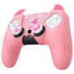 PlayVital Cute Demon Controller Silicone Case with Thumb Grips for PS5 Wireless Controller, Compatible with Charging Station - Pink - DEPFP003 PlayVital