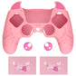 PlayVital Cute Demon Controller Silicone Case with Thumb Grips for PS5 Wireless Controller, Compatible with Charging Station - Pink - DEPFP003 PlayVital