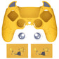 PlayVital Cute Demon Controller Silicone Case with Thumb Grips for PS5 Wireless Controller, Compatible with Charging Station - Yellow - DEPFP006 PlayVital