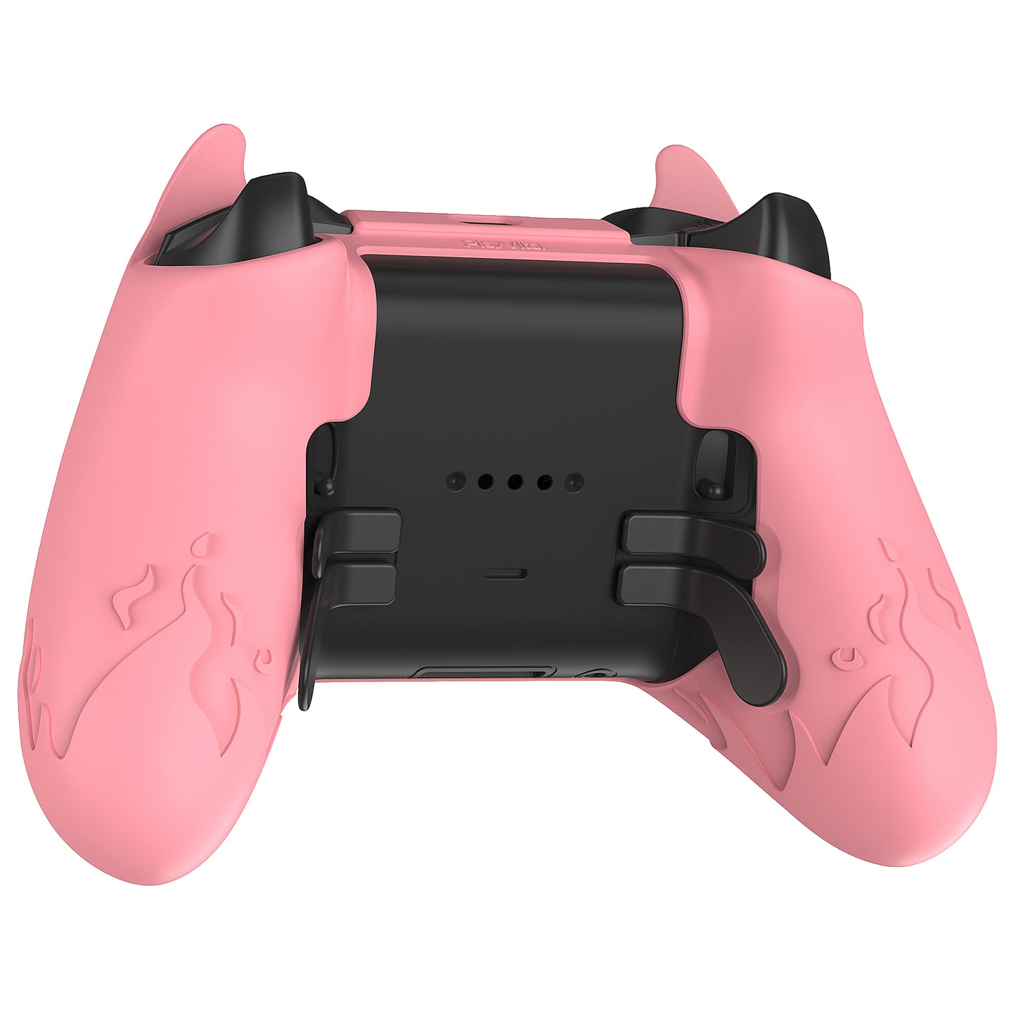 PlayVital Cute Demon Silicone Case Cover with Thumb Grips Caps for Xbox Elite Series 2 Controller & Xbox Elite Series 2 Core Controller - Black - UQNE2P005 PlayVital