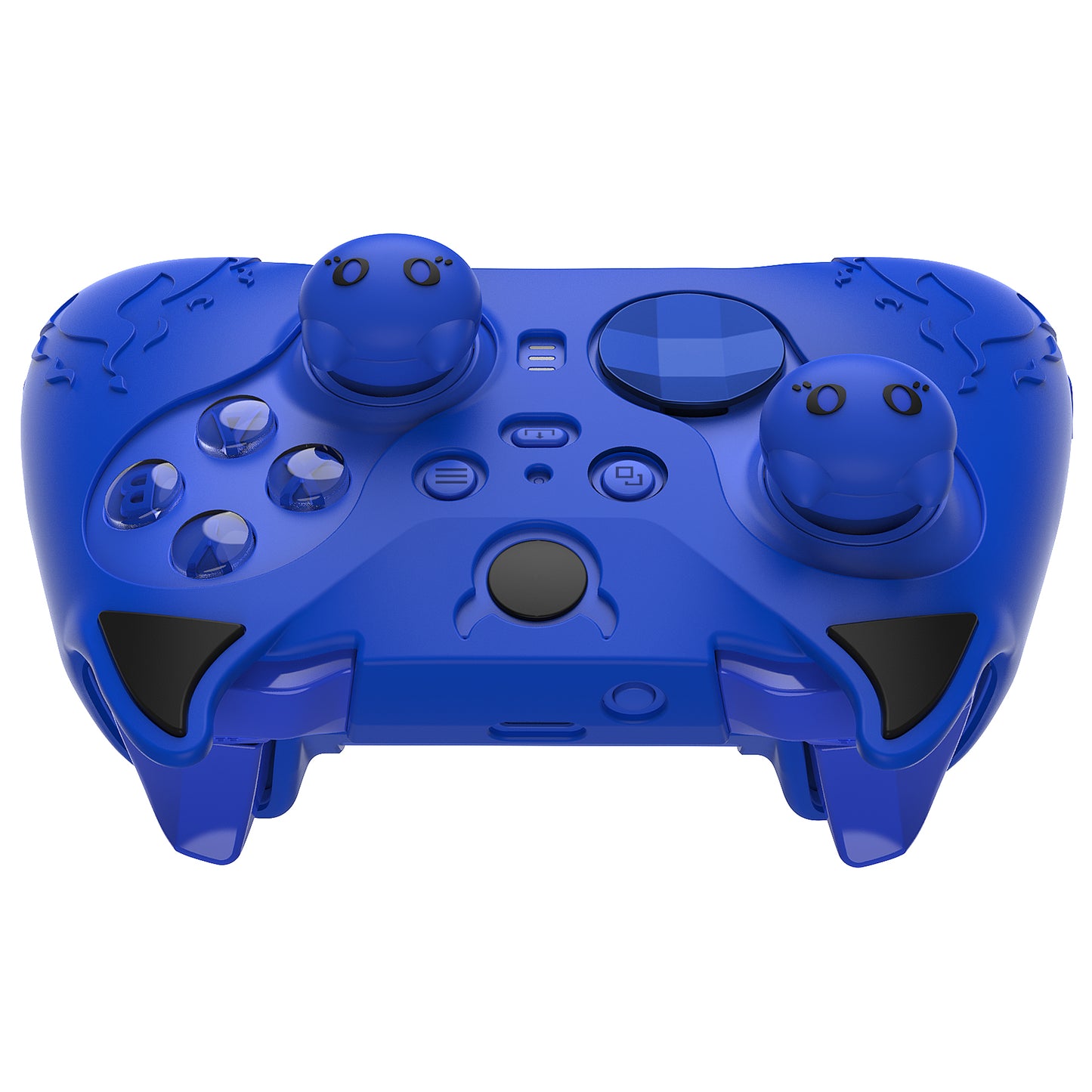 PlayVital Cute Demon Silicone Case Cover with Thumb Grips Caps for Xbox Elite Series 2 Controller & Xbox Elite Series 2 Core Controller - Blue PlayVital