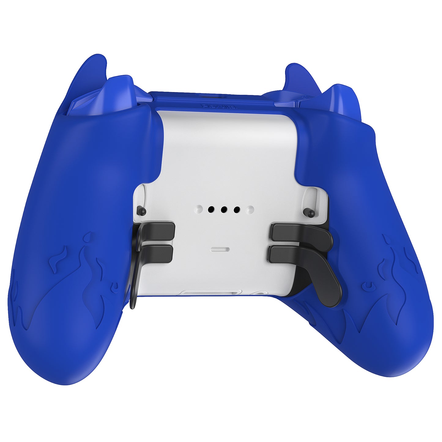 PlayVital Cute Demon Silicone Case Cover with Thumb Grips Caps for Xbox Elite Series 2 Controller & Xbox Elite Series 2 Core Controller - Blue PlayVital