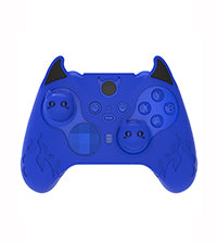 PlayVital Cute Demon Silicone Case Cover with Thumb Grips Caps for Xbox Elite Series 2 Controller & Xbox Elite Series 2 Core Controller - Blue PlayVital