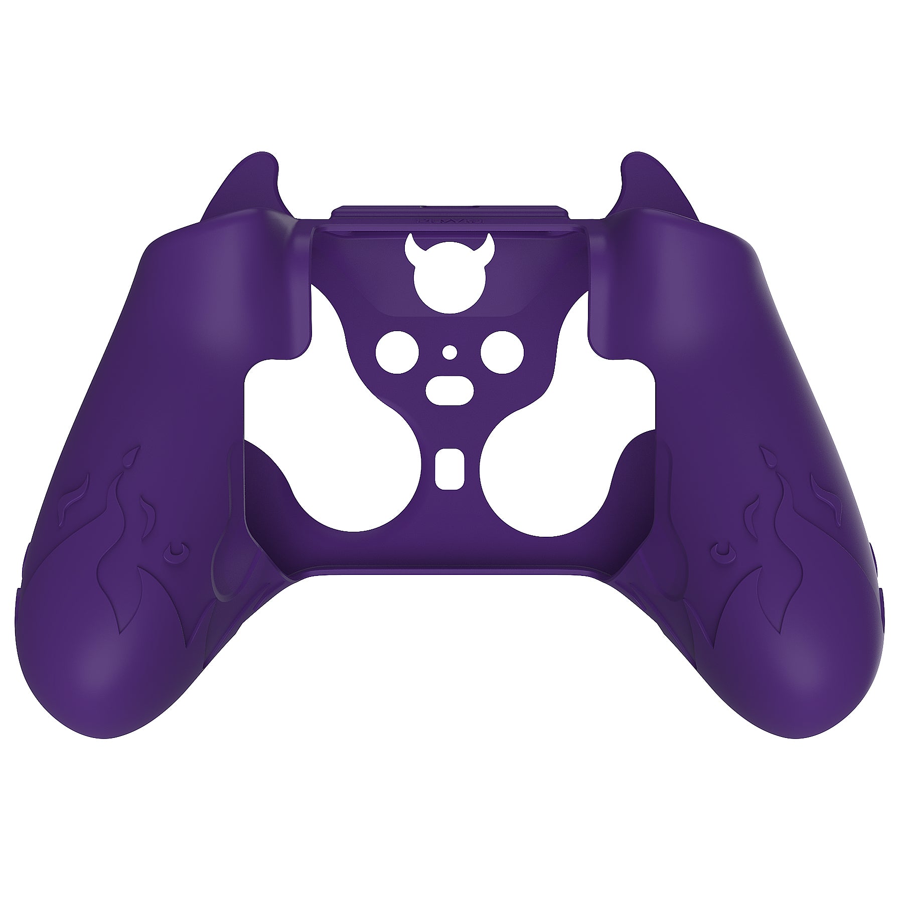 PlayVital Cute Demon Silicone Case Cover with Thumb Grips Caps for Xbox Elite Series 2 Controller & Xbox Elite Series 2 Core Controller - Purple - UQNE2P001 PlayVital