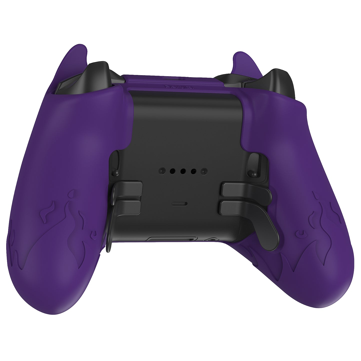 PlayVital Cute Demon Silicone Case Cover with Thumb Grips Caps for Xbox Elite Series 2 Controller & Xbox Elite Series 2 Core Controller - Purple - UQNE2P001 PlayVital