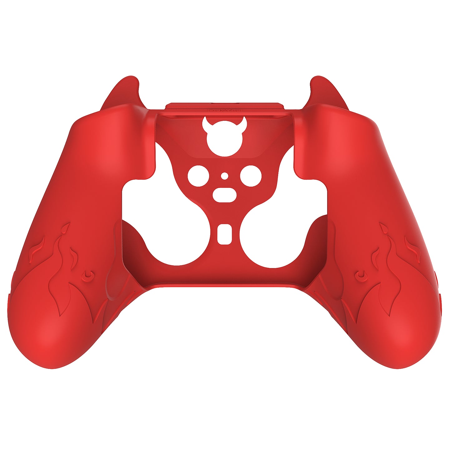 PlayVital Cute Demon Silicone Case Cover with Thumb Grips Caps for Xbox Elite Series 2 Controller & Xbox Elite Series 2 Core Controller - Red PlayVital