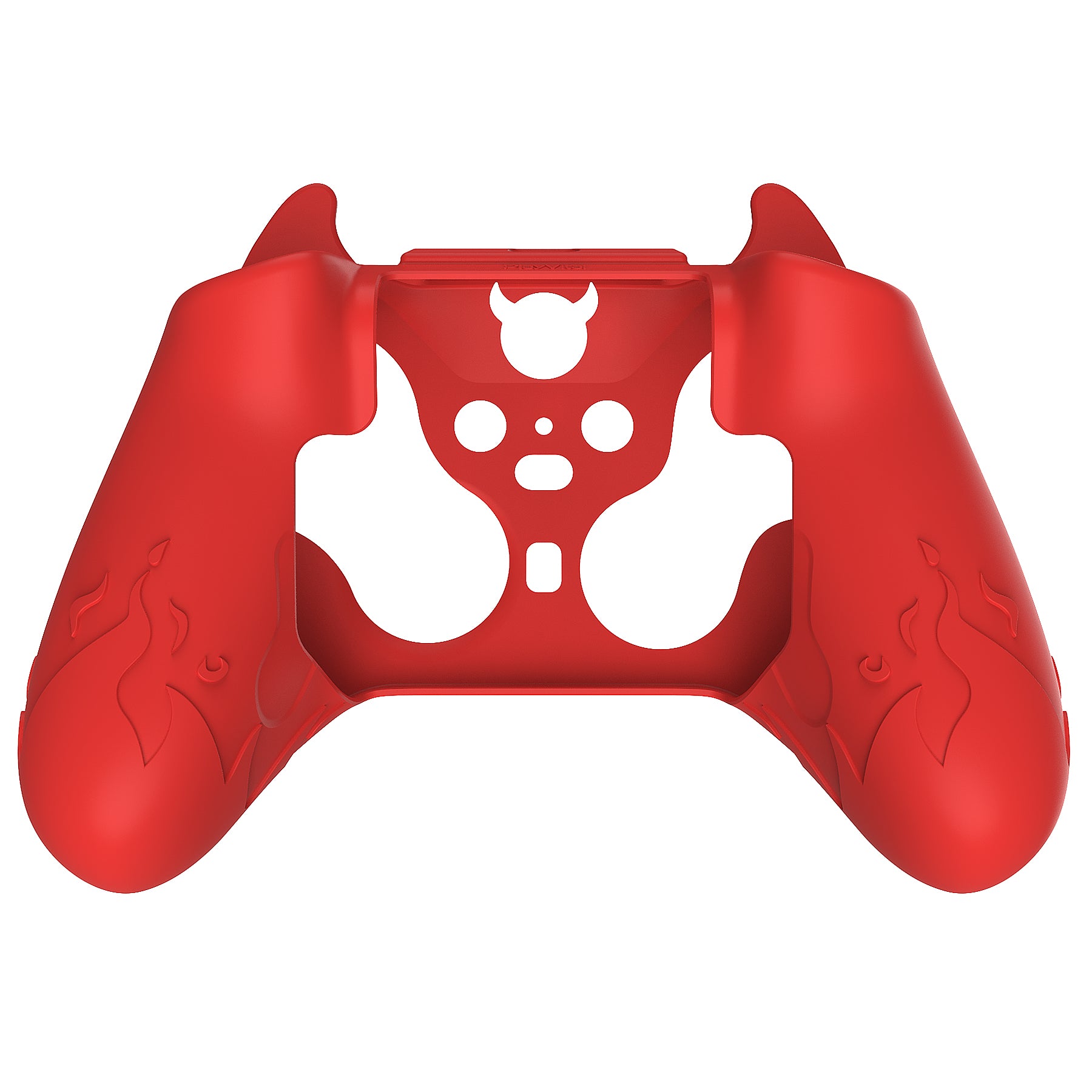 PlayVital Cute Demon Silicone Case Cover with Thumb Grips Caps for Xbox Elite Series 2 Controller & Xbox Elite Series 2 Core Controller - Red PlayVital