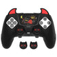 PlayVital Cute Demon Silicone Case with Touch Pad Sticker & Thumb Grip Caps for PS5 Edge Controller - Black PlayVital