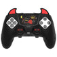 PlayVital Cute Demon Silicone Case with Touch Pad Sticker & Thumb Grip Caps for PS5 Edge Controller - Black PlayVital