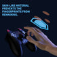 PlayVital Cute Demon Silicone Case with Touch Pad Sticker & Thumb Grip Caps for PS5 Edge Controller - Black PlayVital