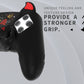 PlayVital Cute Demon Silicone Case with Touch Pad Sticker & Thumb Grip Caps for PS5 Edge Controller - Black PlayVital