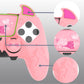 PlayVital Cute Demon Silicone Case with Touch Pad Sticker & Thumb Grip Caps for PS5 Edge Controller - Pink PlayVital