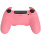 PlayVital Cute Demon Silicone Cover Grip Protector with Thumb Grips & Stickers for PS4 Controller - Pink PlayVital