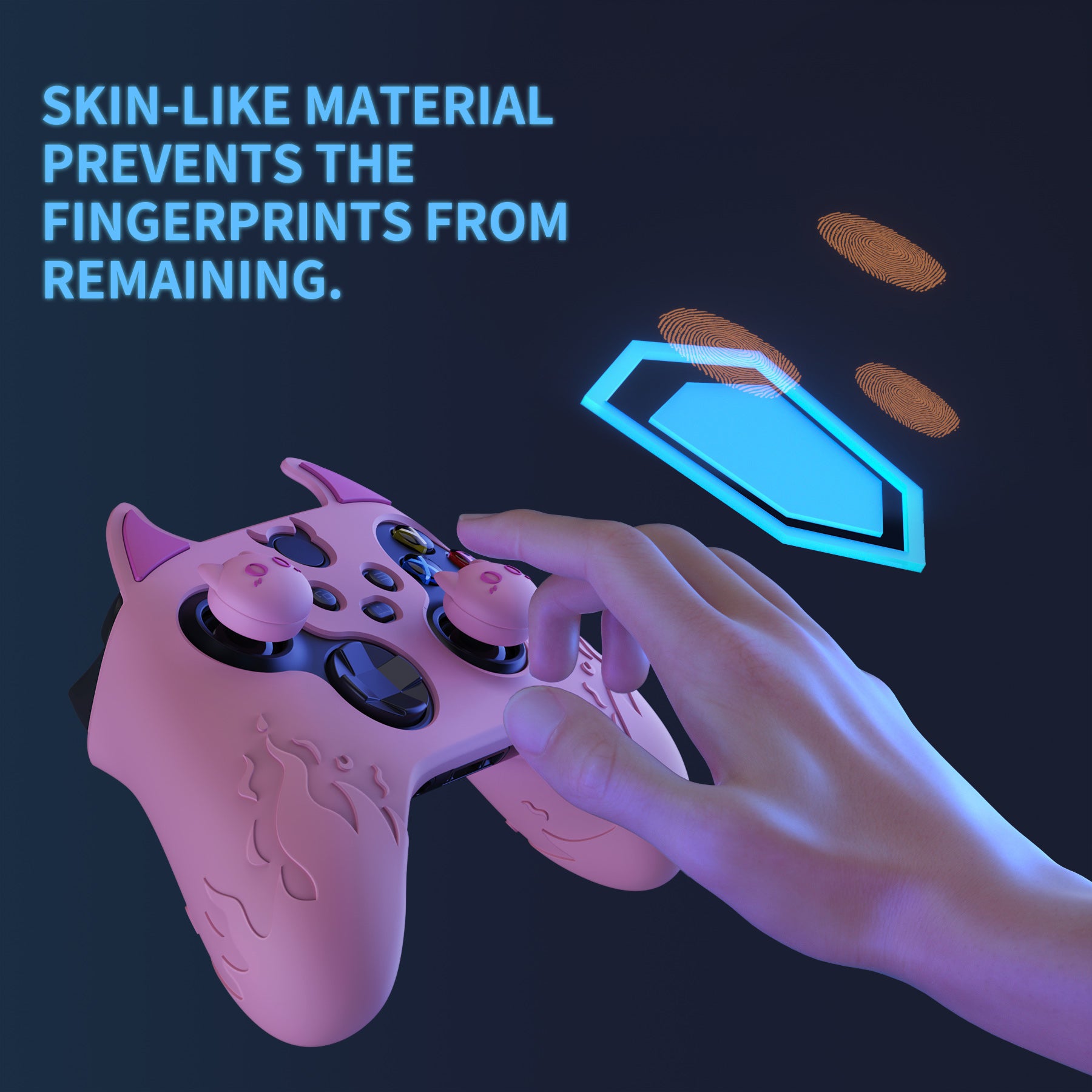 PlayVital Cute Demon Silicone Cover with Thumb Grip Caps for Xbox Seri