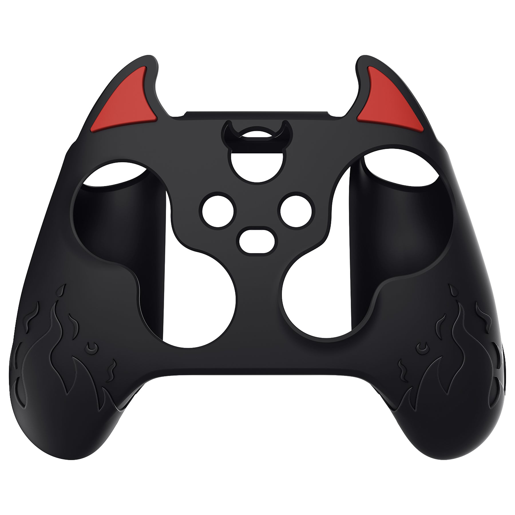 PlayVital Cute Demon Silicone Cover with Thumb Grip Caps for Xbox Series X/S Controller & Xbox Core Wireless Controller - Black - PUKX3P001 PlayVital