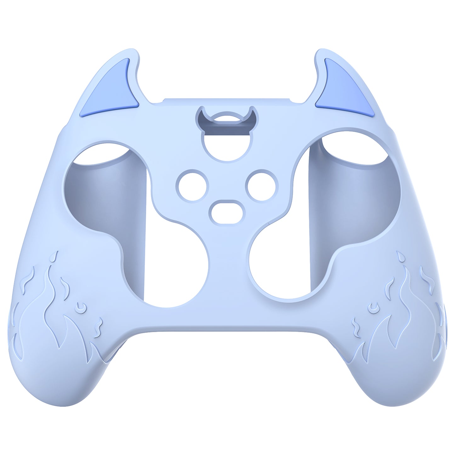 PlayVital Cute Demon Silicone Cover with Thumb Grip Caps for Xbox Series X/S Controller & Xbox Core Wireless Controller - Blue - PUKX3P002 PlayVital