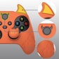 PlayVital Cute Demon Silicone Cover with Thumb Grip Caps for Xbox Series X/S Controller & Xbox Core Wireless Controller - Burnt Orange - PUKX3P004 PlayVital
