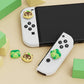 PlayVital Cute Thumb Grip Caps for Nintendo Switch & Switch OLED & Switch Lite - Tanuki & Kappa playvital