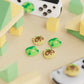 PlayVital Cute Thumb Grip Caps for Nintendo Switch & Switch OLED & Switch Lite - Tanuki & Kappa playvital