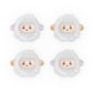 PlayVital Cute Thumb Grip Caps for PS5 & PS4 & Xbox Series X/S & Switch Pro Controller - Fuzzy Sheep PlayVital