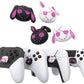 PlayVital Cute Thumb Grip Caps for PS5 & PS4 & Xbox Series X/S & Switch Pro Controller - Lovely Punky Bunnies PlayVital