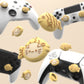 PlayVital Cute Thumb Grip Caps for PS5 & PS4 & Xbox Series X/S & Switch Pro Controller - Taiyaki Kitten PlayVital