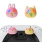 PlayVital Cute Universal Illuminated LED Thumbstick Grips for ps5 & ps4 & Xbox Series X/S & Xbox One & Switch Pro Controller - Cheeky Bunny & Puppy PlayVital