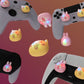 PlayVital Cute Universal Illuminated LED Thumbstick Grips for ps5 & ps4 & Xbox Series X/S & Xbox One & Switch Pro Controller - Cheeky Bunny & Puppy PlayVital