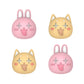 PlayVital Cute Universal Illuminated LED Thumbstick Grips for ps5 & ps4 & Xbox Series X/S & Xbox One & Switch Pro Controller - Cheeky Bunny & Puppy PlayVital